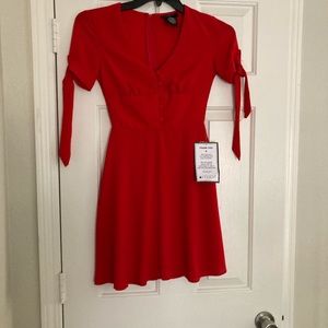 B.  Darin Red Mini Dress